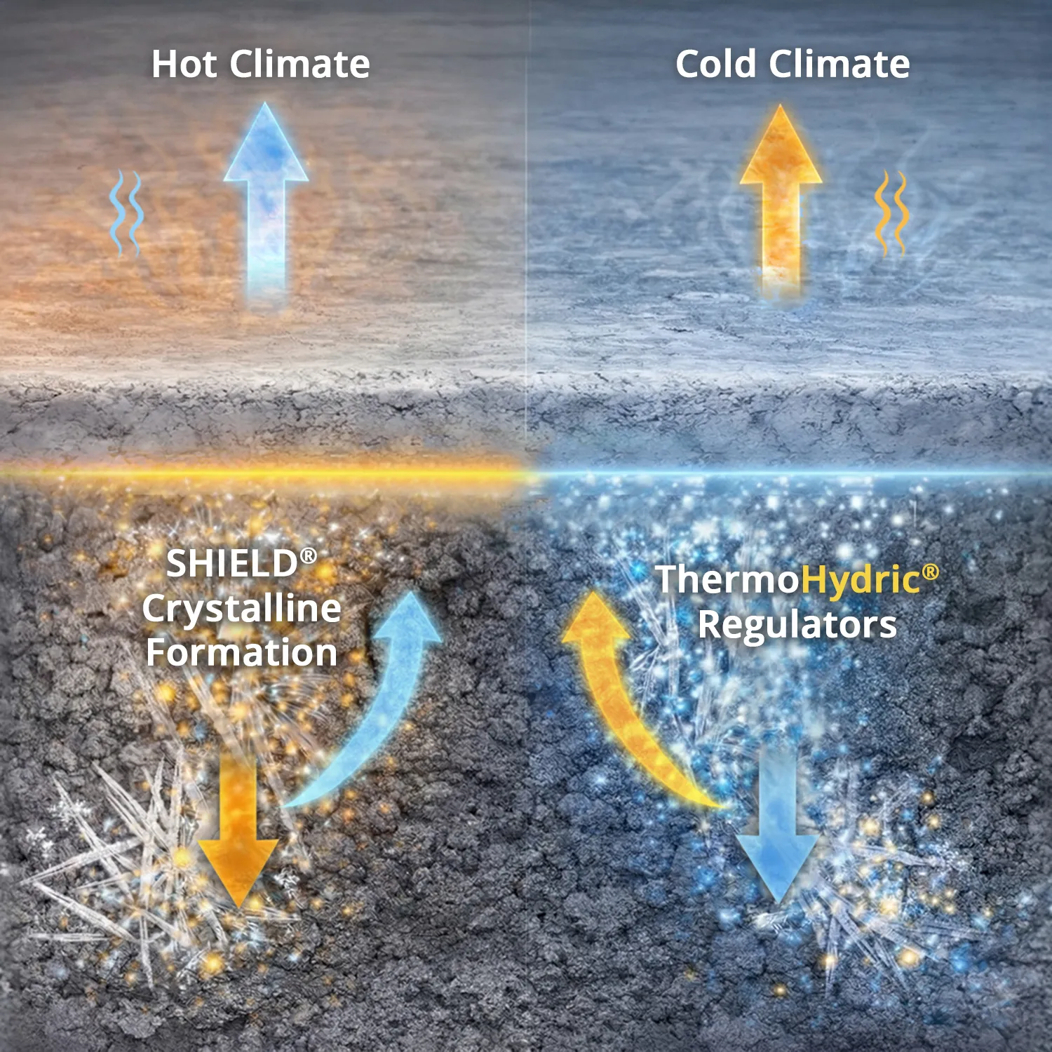 Concrete durability illustration