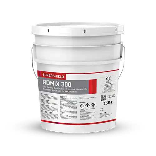 Supershield's Self-Healing Crystalline Waterproofing Admixture for RMC Concrete